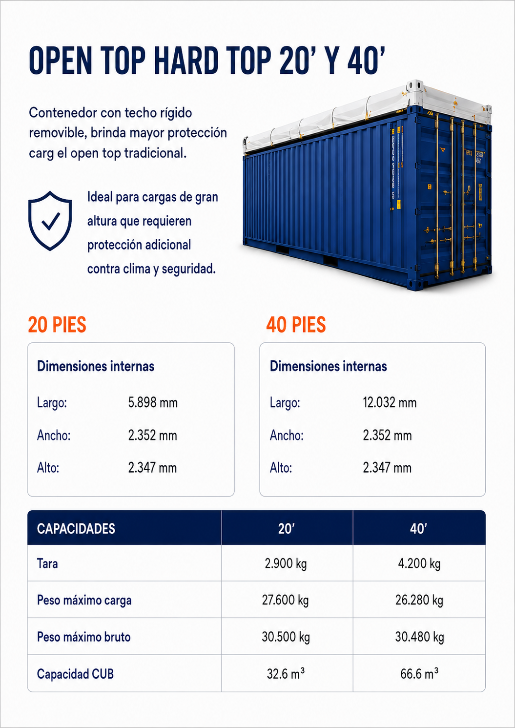 6 - Contenedores Open Top Hard Top