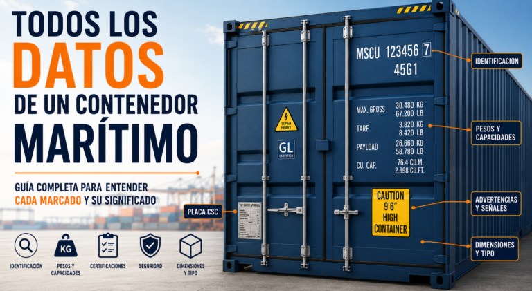 Todos los Datos de un Contenedor Marítimo